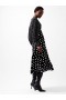 Kjole med polkaprikker fra Candice i sateng, svart/hvit | Kjoler til dame fra French Connection