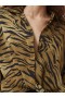 다마스코 아델린 프린트 턱 셔츠 골든 올리브 카키 | 여성 프렌치 커넥션 셔츠