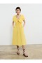  Barletta Poplin midi haljina s vezanjem, žute boje | Ženske haljine French Connection