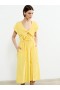  Barletta Poplin midi haljina s vezanjem, žute boje | Ženske haljine French Connection