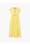  Barletta Poplin midi haljina s vezanjem, žute boje | Ženske haljine French Connection