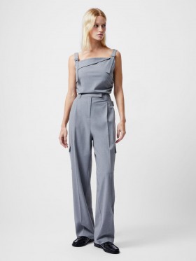  Franklin Barrel Leg Cargo hlače sive boje | Ženske French Connection hlače