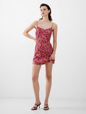 Andrea Ennis Eco Satin Slip Mini Dress Azalea | Dam Klänningar från French Connection
