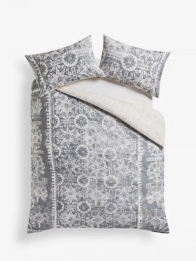  Aurora Vändbart Bäddset King Size Blå/Grå | French Connection Bedding And Throws