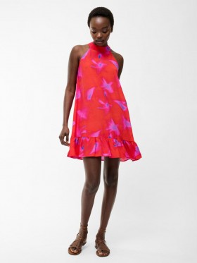  Christy Halterneck Swingklänning Hallon Sorbet | Dam Klänningar från French Connection