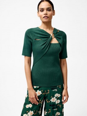  Jayna Ribbad Ringtopp Jade Grön | Dam Toppar French Connection