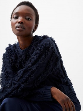  Malika Fransig Tröja Marinblå | Dam French Connection Stickat