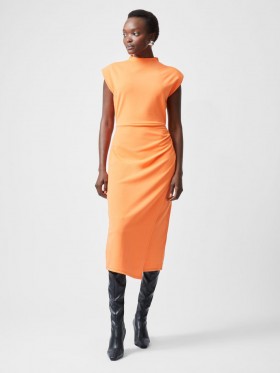 Texturerad Jerseyklänning Korallrosa | Damklänningar French Connection