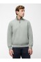  Sudadera con media cremallera verde salvia | Prendas de punto French Connection para hombre