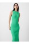  Vestido midi sin mangas de punto canalé verde Poise | Vestidos de mujer de French Connection