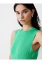  Vestido midi sin mangas de punto canalé verde Poise | Vestidos de mujer de French Connection