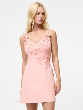  Minivestido Antalaya Darcie de crepé color algodón de azúcar | Vestidos French Connection para mujer