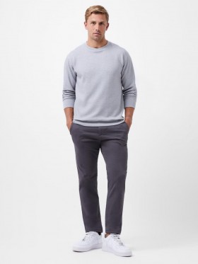  Jersey gris de cuello redondo Box Waffle | Prendas de punto para hombre de French Connection