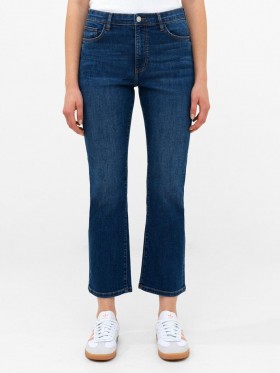  Pantalones vaqueros elásticos de corte bota hasta el tobillo, 30 pulgadas, lavado medio vintage | Pantalones French Connection para mujer