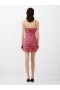  Dámské elegantní minišaty Andrea Ennis s eleganci v barvě Eko saténu azalky | Šaty French Connection