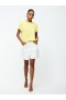  Top s kulatým výstřihem Capriana v máslově žluté barvě | Dámské halenky French Connection