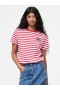  Pruhované tričko Comme Ci Comme Ca bílá/mákově modrá/královská modrá | Dámské topy French Connection