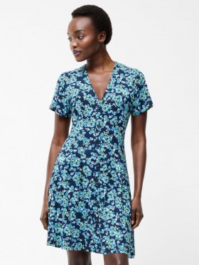  Dámské šaty Benedetta Flippy v půlnoční modré barvě | Šaty French Connection