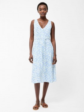  Dámské letní bílé šaty s výstřihem do V a bez rukávů Camille | Šaty French Connection