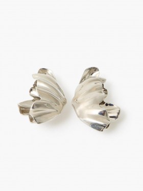  Stříbrné kovové náušnice s květinovým vzorem | Dámské šperky French Connection