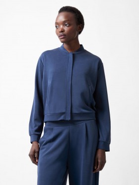  Bunda bomber Wren Zip Through Midnight Blue | Dámské kabáty a bundy French Connection