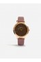 Brunt læderur med brun urskive | French Connection dameure