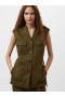  Florence Twill Vest Khaki | Dame Frakker Og Jakker fra French Connection