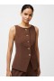  Harrie Skræddersyet Vest Top Chokolade | Dame Frakker Og Jakker Fra French Connection