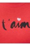  Je T!aime Graphic T-shirt Rød | Dame Toppe med French Connection