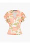  Louisa Hallie Crinkle Ruffle Bluse Orange Multi | Dame Toppe French Connection