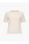  Rallie bomulds-T-shirt med rund hals, ferskenfarvet | Dametoppe fra French Connection