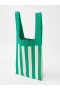  Stribet strikket taske grøn stribe | Dametasker og punge fra French Connection