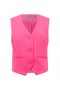  Skræddersyet vest med V-hals i hindbærfarvet sorbet | Damefrakker og -jakker fra French Connection