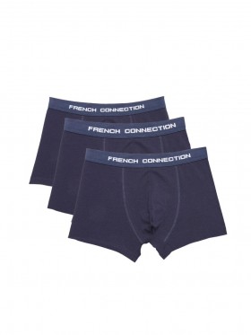 3-pak French Connection Boxershorts Marineblå/marineblå/marineblå | Herreundertøj og sokker