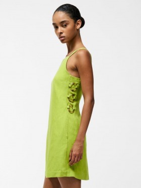  Ariete Hør Minikjole Kaktusgrøn | Dame Kjoler fra French Connection