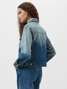 Dallas Ombre Denimjakke Vintage Blå Ombre | Dame French Connection Kombinationer