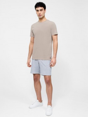  Peached bomuld kortærmet T-shirt taupe | Herre French Connection T-shirts og poloshirts