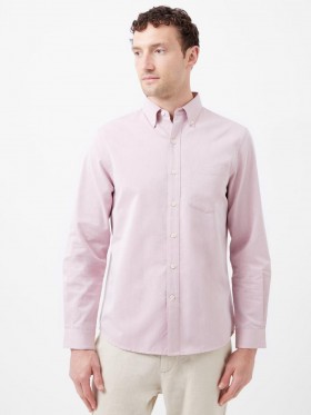 Regular Fit Button Down Oxford-skjorte i pink | Herrer French Connection-skjorter