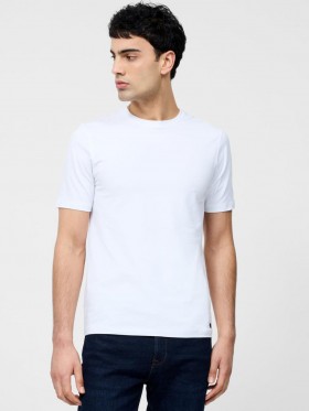  Kortærmet Stretch T-shirt Hvid | Herrer French Connection T-shirts og Poloshirts