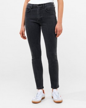  Bløde, strækbare denim højtaljede skinny jeans 76 cm i antracitgrå | French Connection-bukser til kvinder