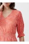  Bernice Shirred Mini Dress Mandarin/seapink/ivr | Dames French Connection Jurken