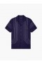  Border Chainstitch Revere Shirt met korte mouwen in marineblauw | Heren French Connection Shirts