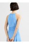 Eden Georgette Halterneck Maxi-jurk Korenbloemblauw | Dames French Connection Jurken