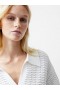 Mozart gebreid poloshirt met lange mouwen, zomerwit | Dames French Connection Knitwear