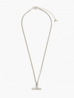 T-bar ketting zilver | Dames French Connection Sieraden
