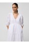  Robe blanche à volants en broderie anglaise | Robes French Connection pour femmes