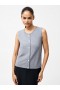  Gilet sans manches à boutons Cosysoft Gris moyen Mel | Vêtements en maille French Connection pour femmes