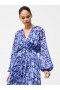  Robe midi froncée Cynthia bleu nuit | Robes French Connection pour femmes