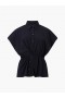  Chemise Era Poplin Twist Knot noire | Hauts French Connection pour femmes