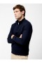 Sweat-shirt à col montant zippé bleu marine | Vêtements en maille French Connection pour homme